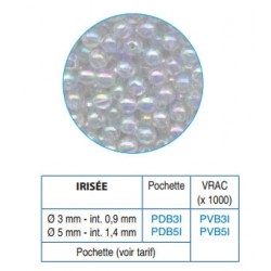 Perles / billes  plastique irisées