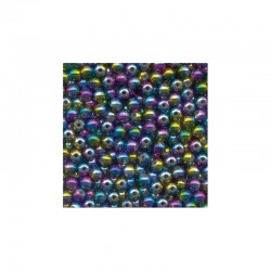 Perles / billes  plastique arc en ciel