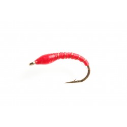 Nymphe rouge tinsel rond or