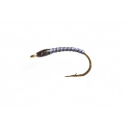 Gambe type 1 Nymphe Quill paon Rouge taille 16